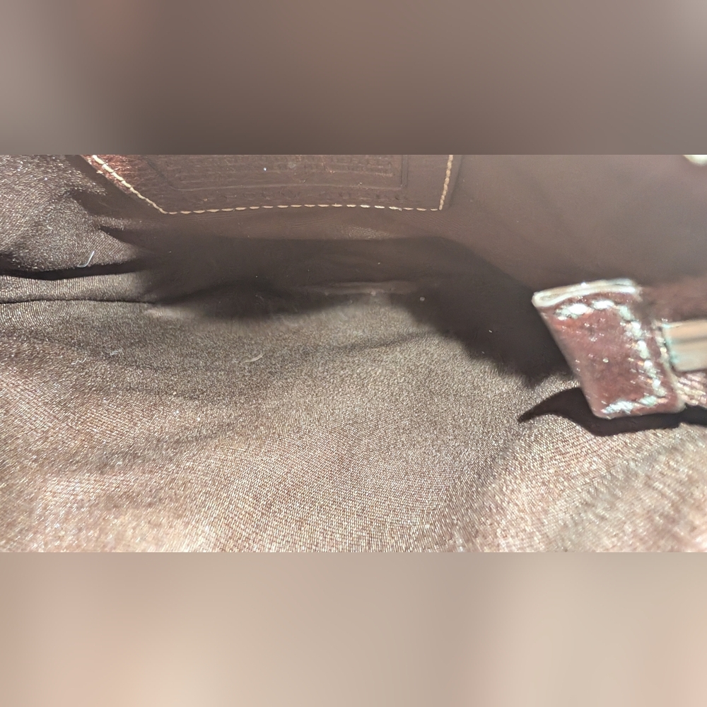 Coach Hampton Canvas Python Snake Suede Leather C… - image 8